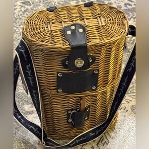 NY Yankees Insulated Wicker Cooler Bag